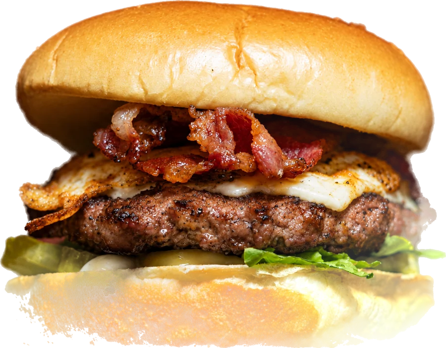 Egg Bacon burger